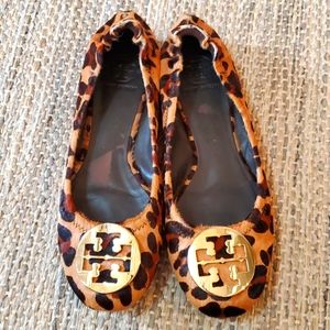 Tory Burch cheetah Flats size 9